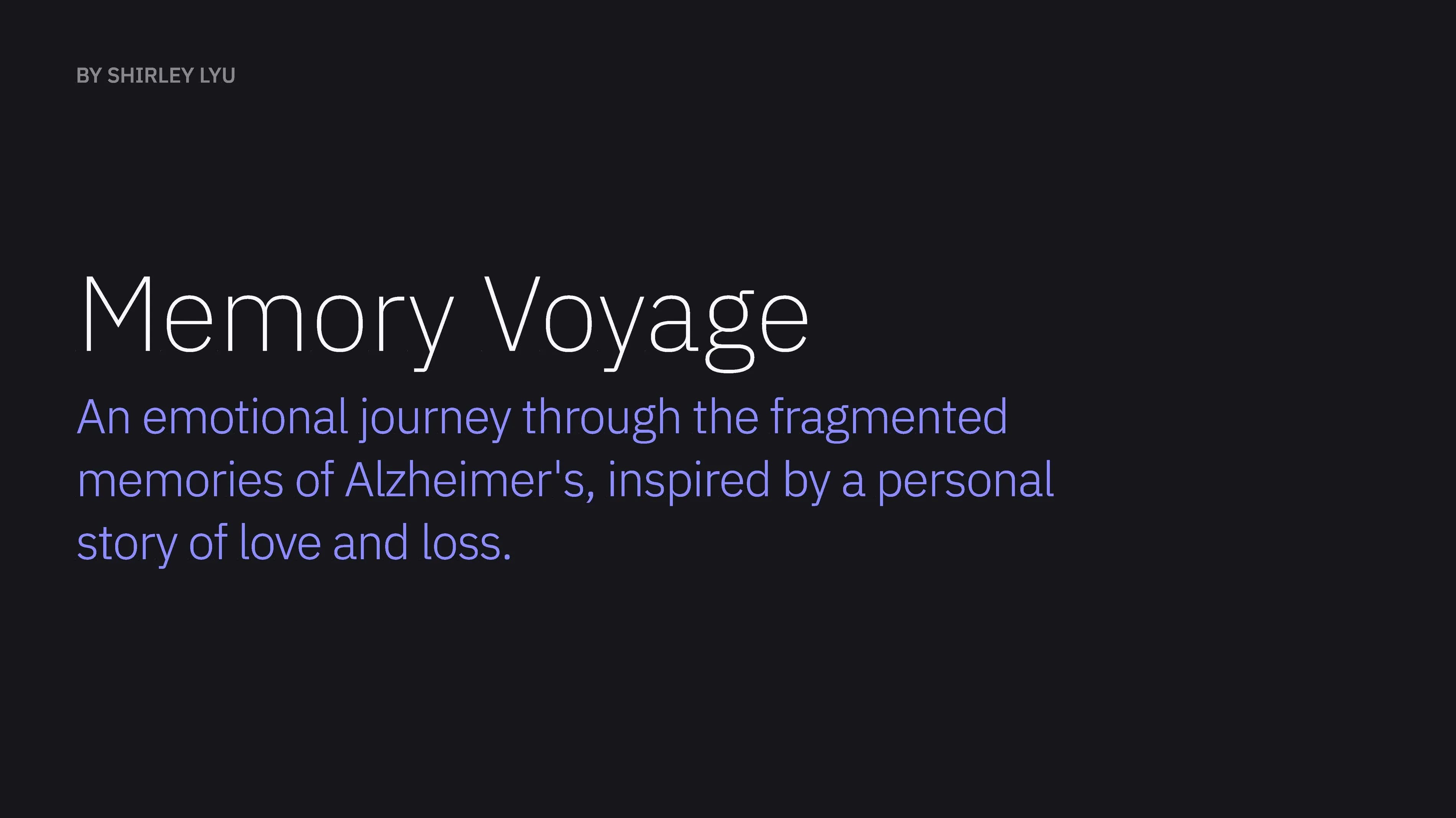 Memory Voyage Slide 1